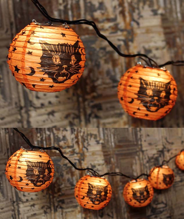 Fraidy Cat Lantern String Lights