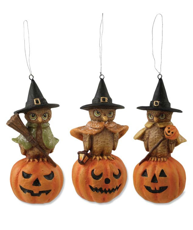 Witchy Owl Ornaments