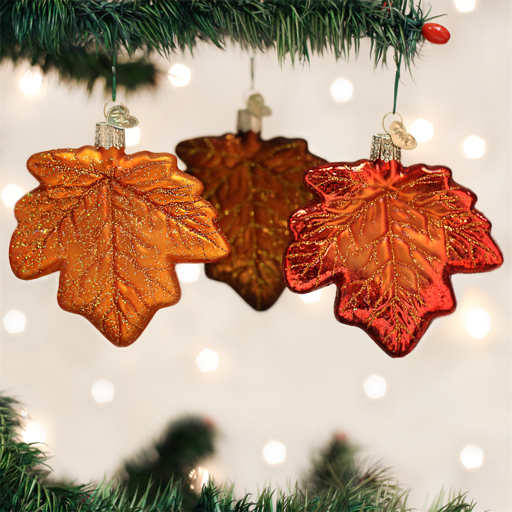 Fall Maple Leaf Ornaments
