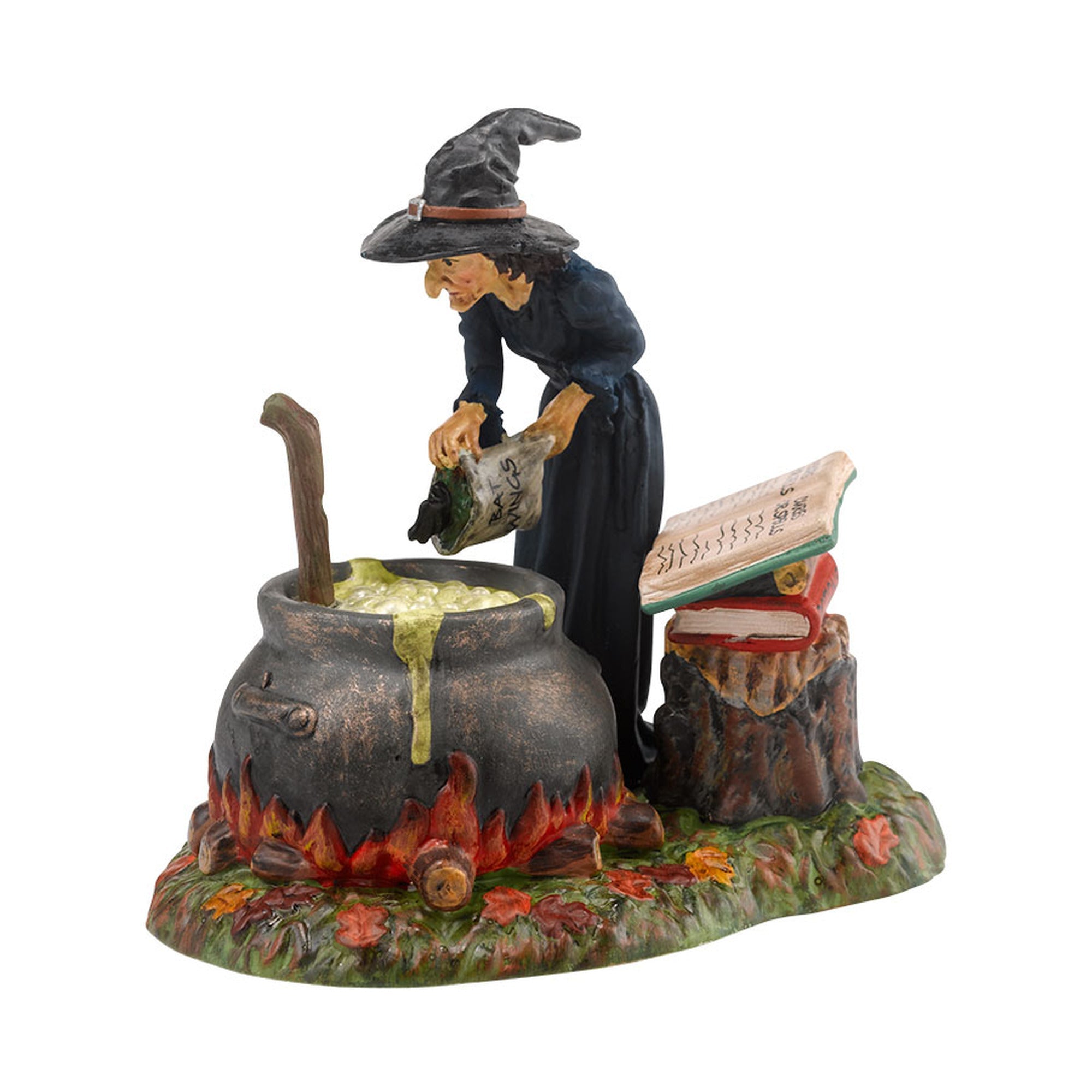 Fire Burn & Cauldron Bubble Witch Figurine