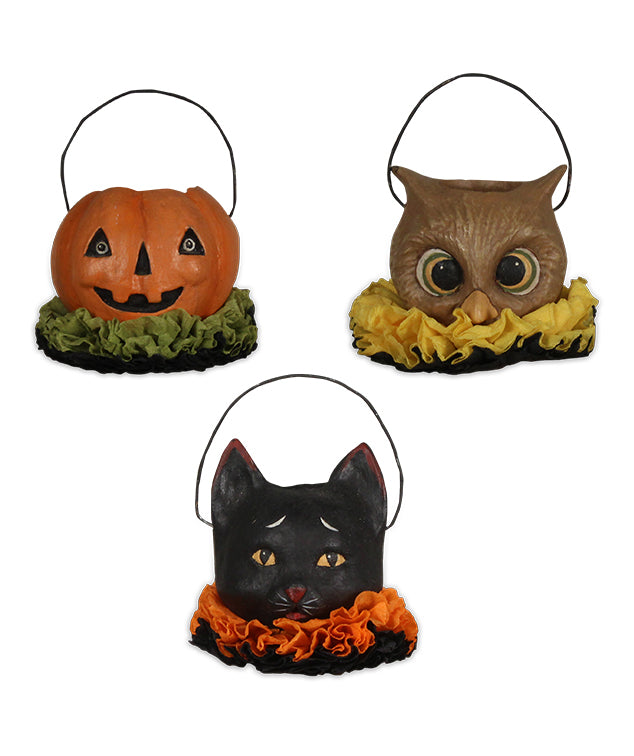 Halloween Pals Mini Bucket Ornaments