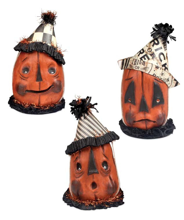 Hobo Pumpkin Clown Heads