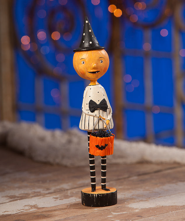 Trixie Pumpkin Girl Figurine