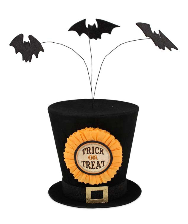 Trick or Treat Top Hat with Bats