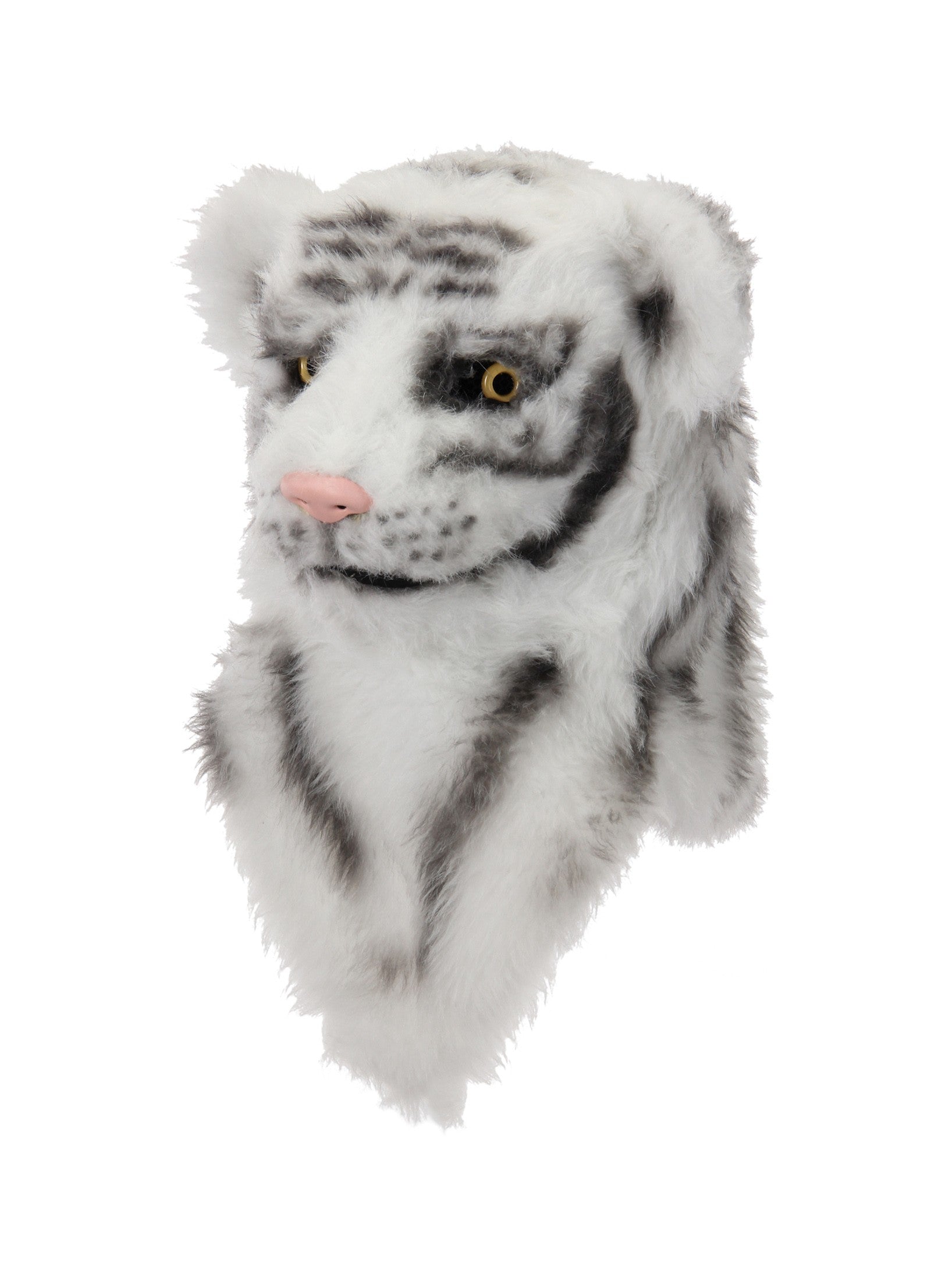 White Tiger Mask with Moving Mouth