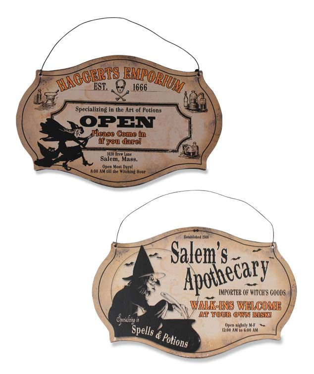 Witching Hour Store Signs